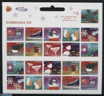 Netherlands 2016 Christmas M/s With Trekpleister Logo, Mint NH, Religion - Sport - Christmas - Skating - Nuevos