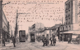 Aubervilliers - Pantin - Avenue De La Republique   - Tramway -   CPA °J - Aubervilliers