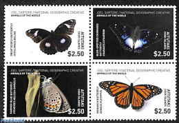 Aitutaki 2017 Butterflies 4v [+], Mint NH, Nature - Butterflies - Aitutaki