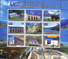 Uzbekistan 2021 Hydro Power Centrale 9v M/s, Mint NH, Nature - Water, Dams & Falls - Oezbekistan