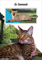 Central Africa 2022 Savannah Cat, Mint NH, Nature - Cats - Central African Republic