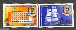 Romania 2022 Naval Academy 2v, Mint NH, Transport - Ships And Boats - Nuovi