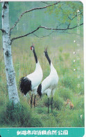 TARJETA DE JAPON DE UNAS GRULLAS (BIRD-PAJARO) GRULLA - Autres & Non Classés