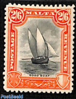 Malta 1930 2/6sh, Stamp Out Of Set, Mint NH, Transport - Ships And Boats - Schiffe