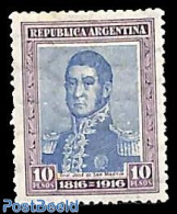 Argentina 1917 10p, Stamp Out Of Set, Unused (hinged) - Neufs