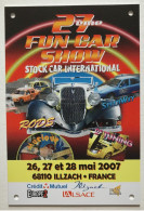 Plaque Alu - Métal - Souvenir FUN CAR SHOW - Stock Car - Tuning Voiture - Sport Automobille Illzach Alsace - Blechschilder (ab 1960)