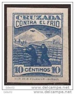 CCF13-LM26TBE.Spain.Espag Ne.BENEFICENCIA.CRUZADA  CONTRA EL FRIO.1937(Galvez  13s**) Sin Charnela .RAROS - Oorlogstaks