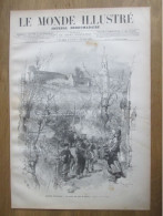 1884  PAQUES FLEURI  La Quete Des Oeufs De Paques Tradition - Estampas & Grabados