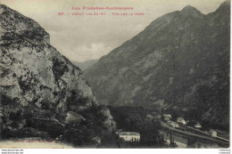 09 USSAT LES BAINS Vers Tarascon Foix N°987 De Labouche Vue Sur La Gare Voie Ferrée Wagons De Marchandises - Foix