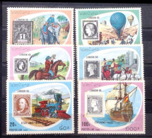 D668   Stamp On Stamp - Transports - Lao 1990 - MNH - 1,85 - Sellos Sobre Sellos