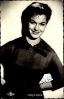 CPA Schauspielerin Margit Saad, Portrait, Berolina, Was Die Schwalbe Sang, Autogramm - Actores