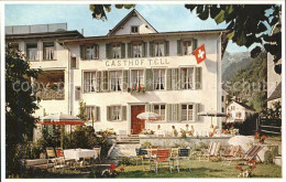 11759131 Walensee Hotel Tell-Muehlehorn Gartenterrasse Walensee - Autres & Non Classés