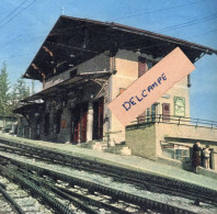 Ligne Aigle-Leysin  Gare De Leysin Eyt Aiguille De Dédoublement Pour Accès Au Viaduc - Reproduction - Leysin