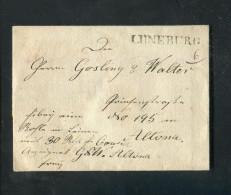 "HANNOVER" 1840, Vorphila-Brief Mit L1 "LUENEBURG" (Fe. 2132-2), Rueckseits Wachssiegel (A1242) - Prephilately