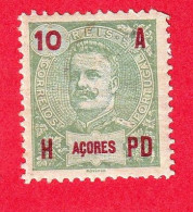 ACR0447- AÇORES 1906 Nº 98- MH - Azoren