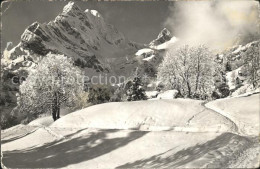 11758951 Braunwald GL Hoehenweg Mit Ortstock Und Hoher Turm Braunwald - Andere & Zonder Classificatie