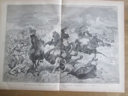 1884   AU SOUDAN   Bataille De EL-TEB  Cavaliers Soudanais    Contre Les Anglais  Osman Digna - Estampes & Gravures