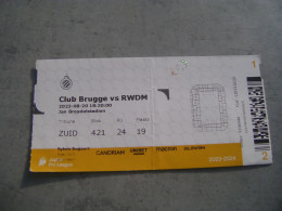 CLUB BRUGGE - RWDM  20/08/2023 - Tickets - Entradas