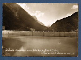 1951 - DOLOMITI - PANORAMA A MONTE DELLA DIGA DI PIEVE DI CADORE - ARCO M. 410 - CUBATURA MC. 375,000 -  ITALIE - Belluno