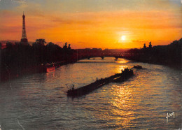 75-PARIS COUCHER DE SOLEIL SUR LA SEINE-N°C4088-C/0237 - Sonstige & Ohne Zuordnung