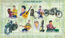 Guinea-Bissau 3431-3434 Kleinbogen (kompl. Ausgabe) Postfrisch 2006 Elvis Presley Und Motorräder - Guinée-Bissau