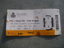 UNION SG - CLUB BRUGGE  2022/23 - Tickets - Entradas