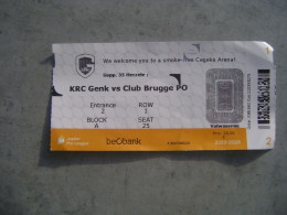 KRC GENK - CLUB BRUGGE  2023/2024 - Tickets D'entrée