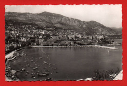 (RECTO / VERSO) MONTE CARLO VU DE MONACO EN 1953 - N° 2807 - BEAU TIMBRE ET FLAMME DE MONACO -  FORMAT CPA - Monte-Carlo