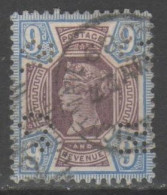 GB 1887 - Effigie 9 P. Perfin S M & Co - Gezähnt (perforiert)