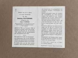 PUTTEMANS Joannes °PERK 1908 +MECHELEN 1982 - SCHEPERS - Décès