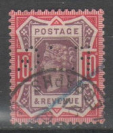 GB 1887 - Effigie 10 P. Perfin F.E.G. - Perfin