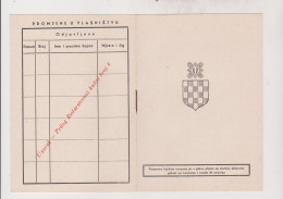 CROATIA WW II  Document  SPECIMEN - Documentos Históricos