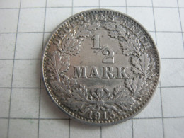 Germany 1/2 Mark 1915 J - 1/2 Mark