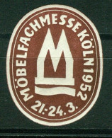 So Sticker | Germany. Möbelfachmesse Köln 1952 #5-0102 - Aufkleber