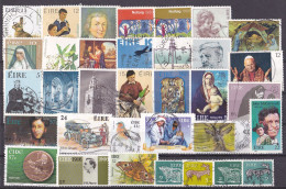 Irland Lot Von 34 Diversen Marken Various-Diverses Stamps O/used (R1-10/1) - Verzamelingen & Reeksen