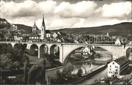 11757493 Baden AG Panorama Limmat Bruecke Kirche Baden - Autres & Non Classés