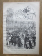 1884   PARIS   2 GRAVURES  CATASTROPHE RUE SAINT DENIS  Jour Mi Carme Paris  Quete Mr Viguier   75001 75002 - Non Classés