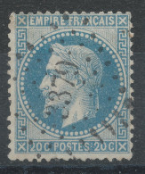 Lot N°83191   N°29A, Oblitéré PC Du GC 3379 SENS-S-YONNE(83) - 1863-1870 Napoleone III Con Gli Allori