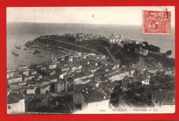 (RECTO / VERSO) MONACO - N° 1033 - PANORAMA - BEAU TIMBRE ET CACHET DE MONACO - CPA - Harbor