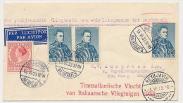 Amsterdam - Reykjavik IJsland 1933 - Balbo Vlucht Rome Italie - Chicago USA - Airmail