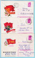 USSR 1978.1016-1110. May Day. Prestamped Covers (3), Used - 1970-79