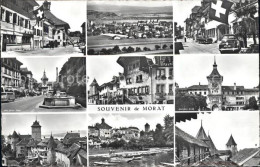 11757262 Murten Morat Panorama Hauptgasse Berntor Hafen Schloss Ortsansichten Mu - Autres & Non Classés