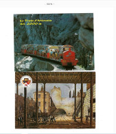 Lot De 8 Cartes Postales"Trains" - Altri & Non Classificati