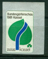 So Sticker | Germany. Bundesgartenschau 1981 Kassel BUGA #5-0103 - Pegatinas