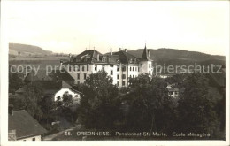 11757178 Orsonnens Pensionnat Ste Marie Ecole Menagere Orsonnens - Autres & Non Classés