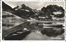 11757101 Lac Noir Schwarzsee FR Panorama Boote Fribourg - Sonstige & Ohne Zuordnung