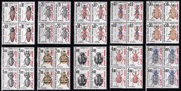 PM-660B – ST PIERRE & MIQUELON – POSTAGE DUE - 1986 – INSECTS – SG # D569/78(x4) MNH 106 € - Strafport