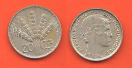 Uruguay 20 Centimos 1942 Silver Coin  C 9 - Uruguay