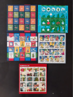 NEDERLAND MNH** 1989 2001 / 13 CHRISTMAS SHEETS / 3 SCANS - Collections