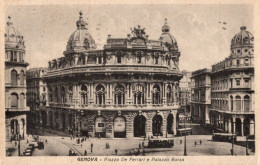 GENOVA - PIAZZA DE FERRARI E PALAZZO BORSA - F.P. - Genova (Genoa)